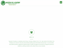 Tablet Screenshot of naseebahillacademy.com